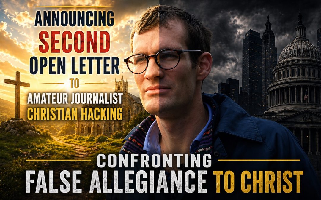 Announcing Second Open Letter to Amateur Journalist Christian Hacking — Confronting Seemingly False Allegiance to Christ